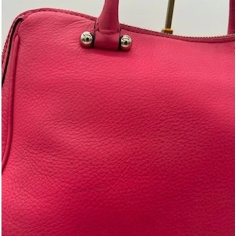 Kate Spade Satchel Bag Women's Pink Pebbled Leather Crossbody Purse